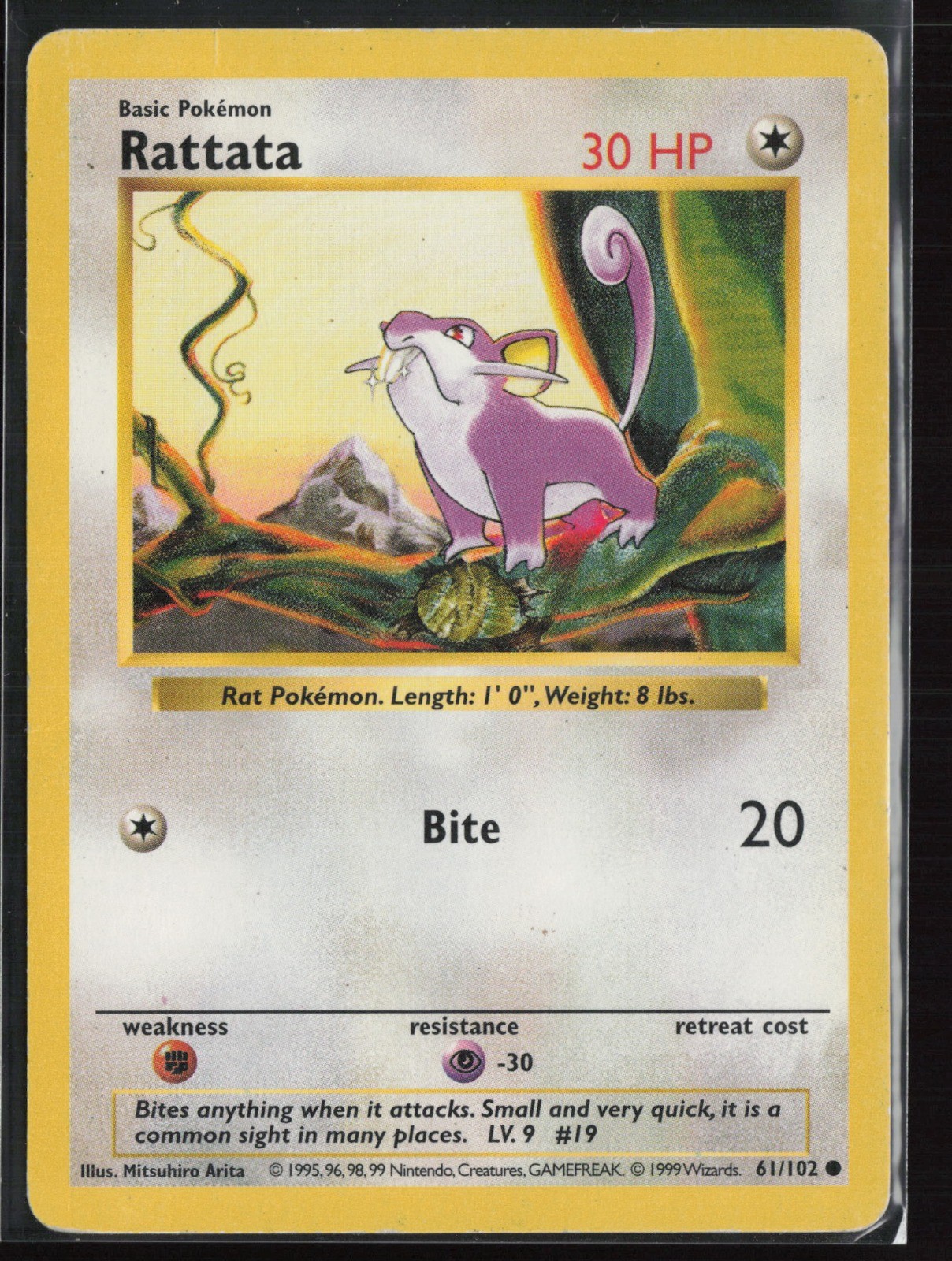 Rattata 061/102 – Base Set (Shadowless) – HP