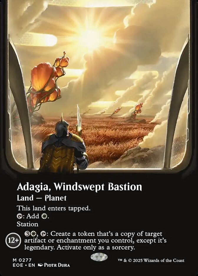 MTG Edge of Eternities VIEWPORT BORDERLESS M Adagia, Windswept Bastion #0277