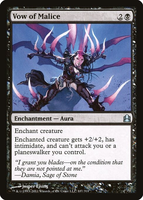 Vow of Malice NonFoil Commander 2011 107 NM MTG