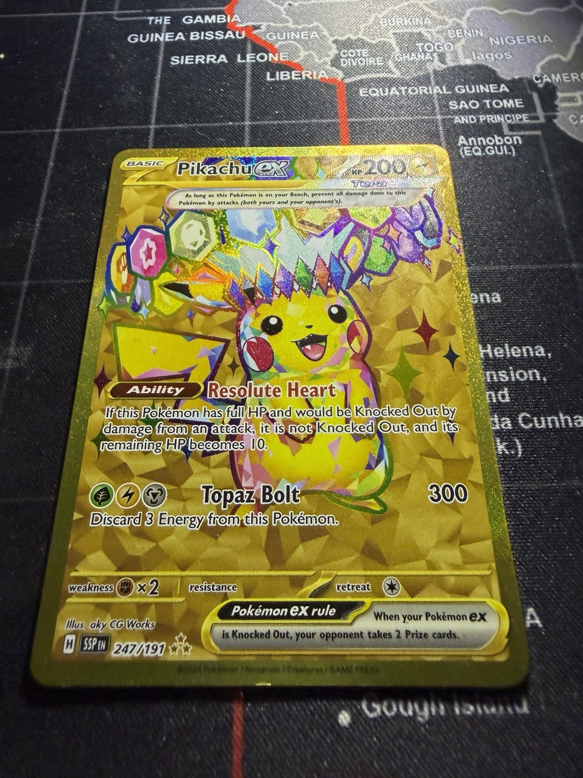 Pikachu ex 247/191 Sv08: Surging Sparks Holo