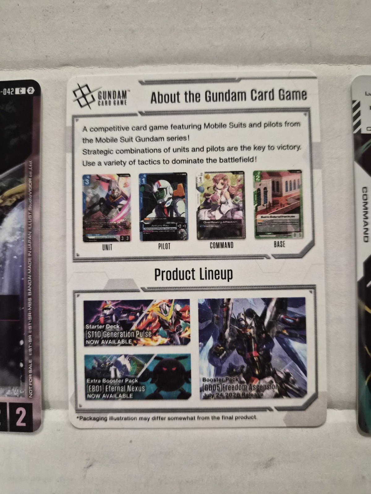 GUNDAM CARD GAME SHINING FINGER GD05-120 + GD05-042 FOIL PROMO SET OF 3 SEALED