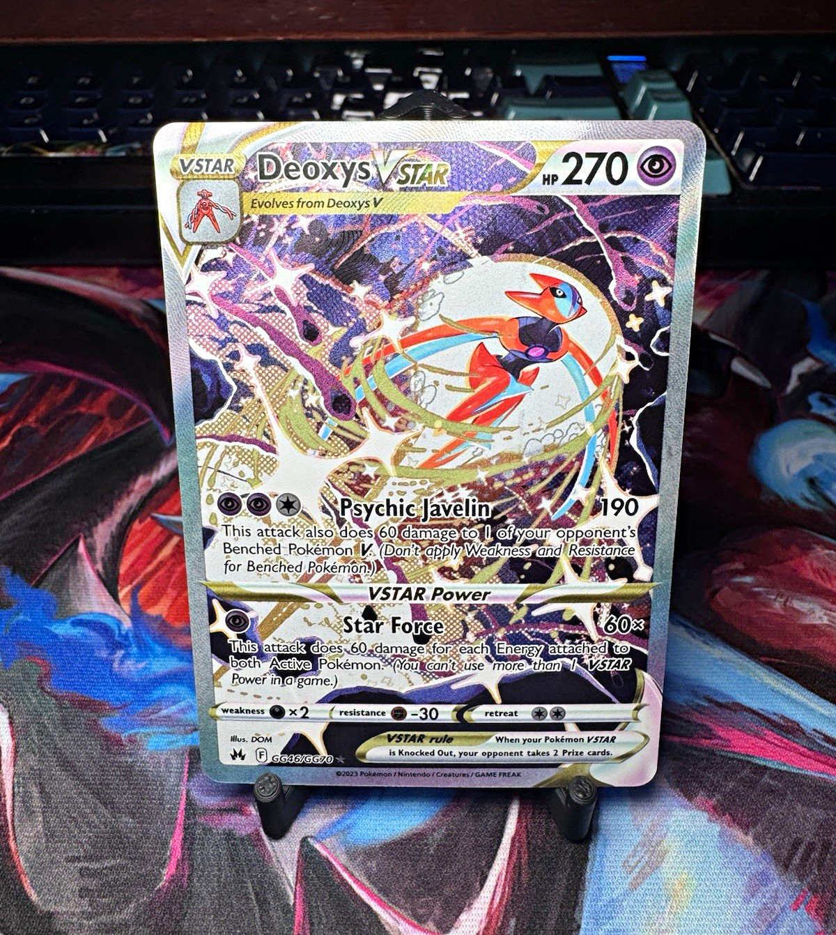 Deoxys VSTAR Full Art Holo Ultra Rare Crown Zenith GG46/GG70 English 2023