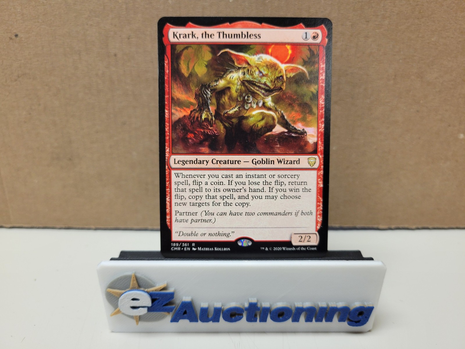 Magic the Gathering MTG – Krark, the Thumbless 189 CMR