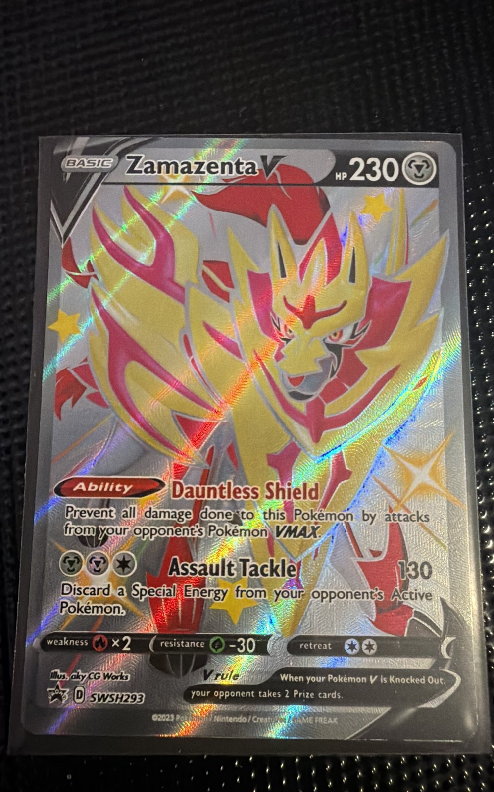 Zamazenta V (Shiny) SWSH293 SWSH: Sword & Shield Promo Cards Holo