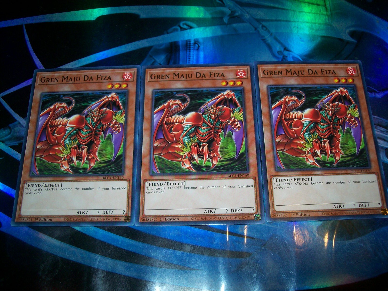 3x Gren Maju Da Eiza 1st Edition Common BLC1-EN160 Yu-Gi-Oh!