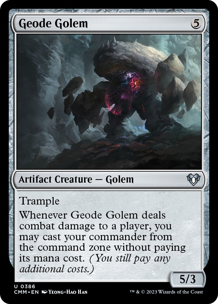 Geode Golem #386 (NM) Commander Masters (CMM) MTG