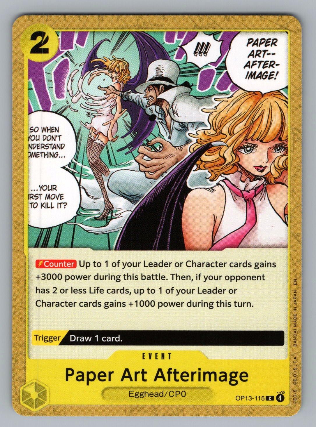 PAPER ART AFTERIMAGE OP13-115 C ONE PIECE NM OP13,,/