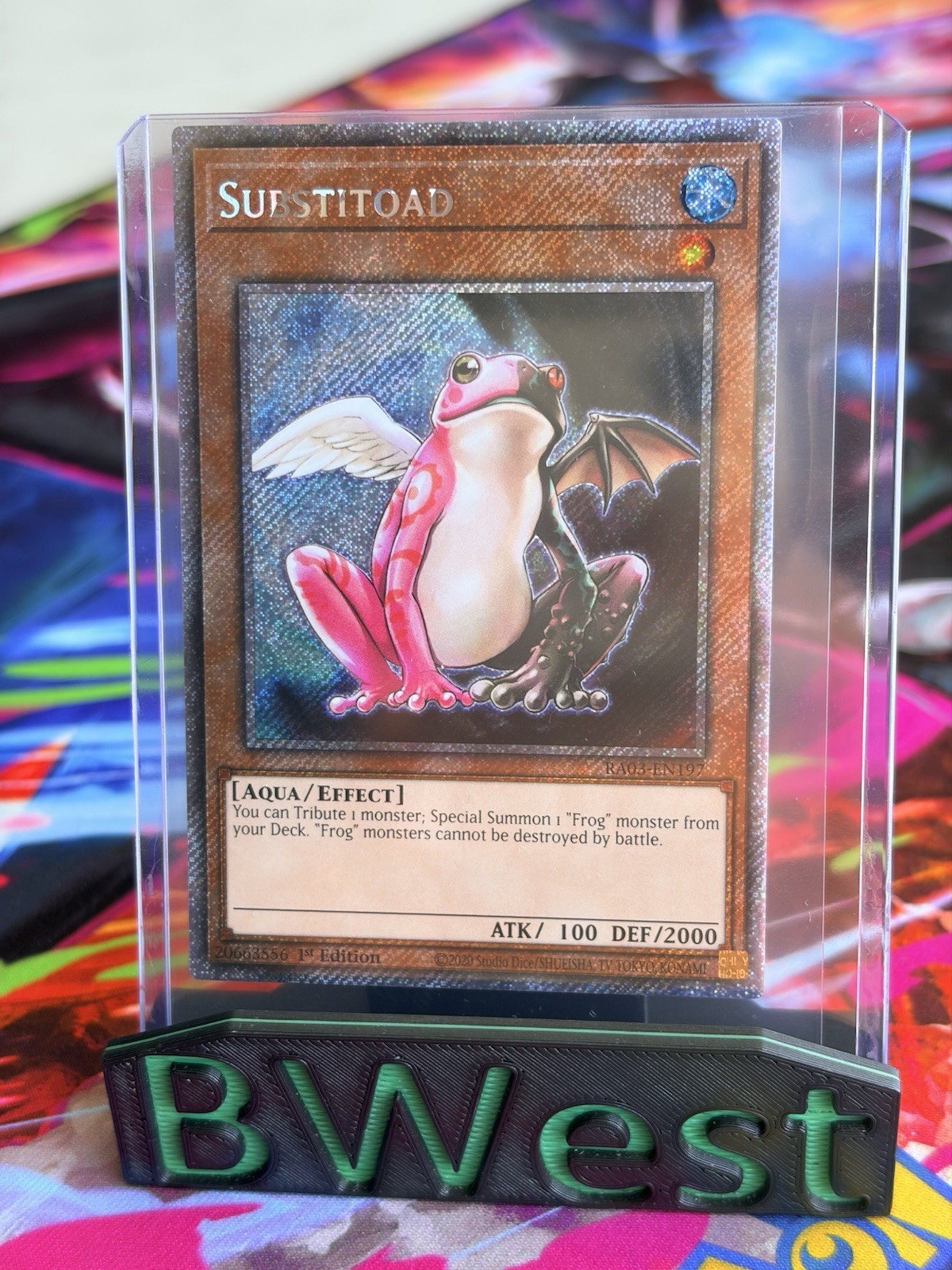 Substitoad NM 1st Edition Quarter century Bonanza Platinum Secret Rare EN197 TCG
