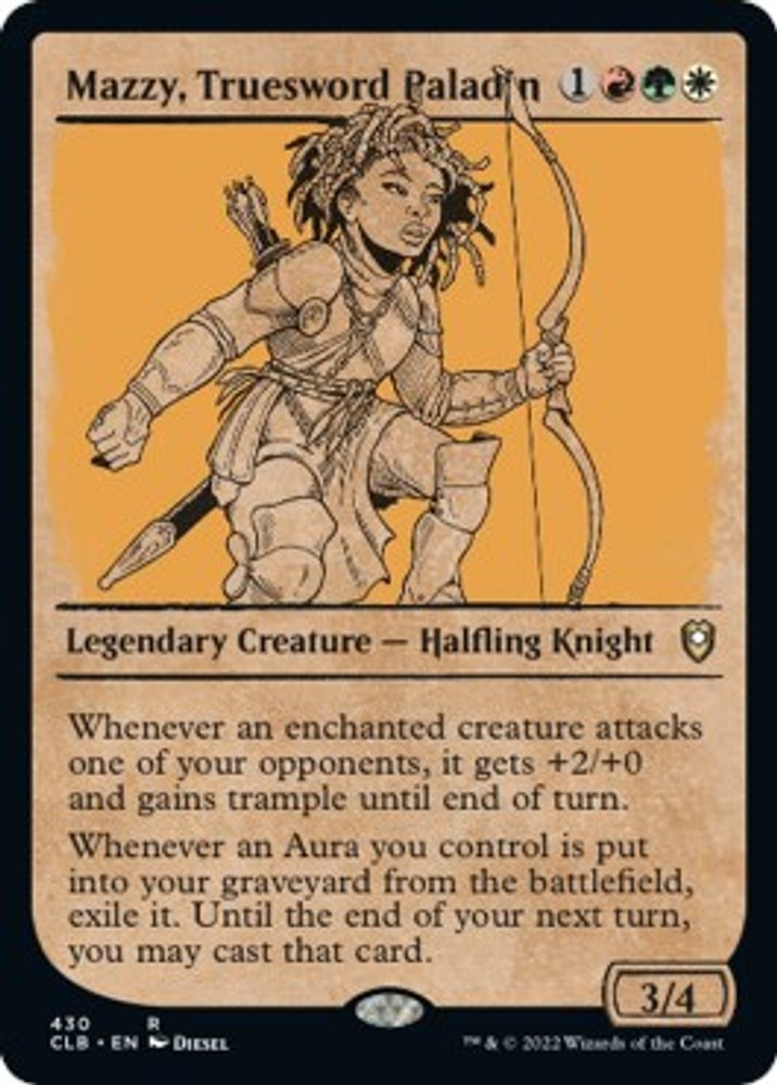 Mazzy, Truesword Paladin (Showcase) Normal [CLB – 430] NM Magic