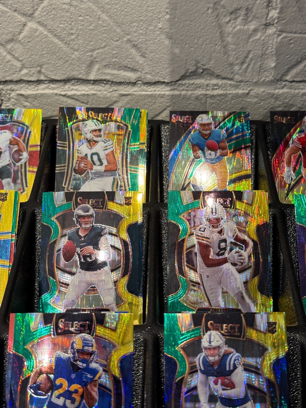 2025 Select Football Shock Prizm Parallels YOU PICK Green Yellow Red Blue