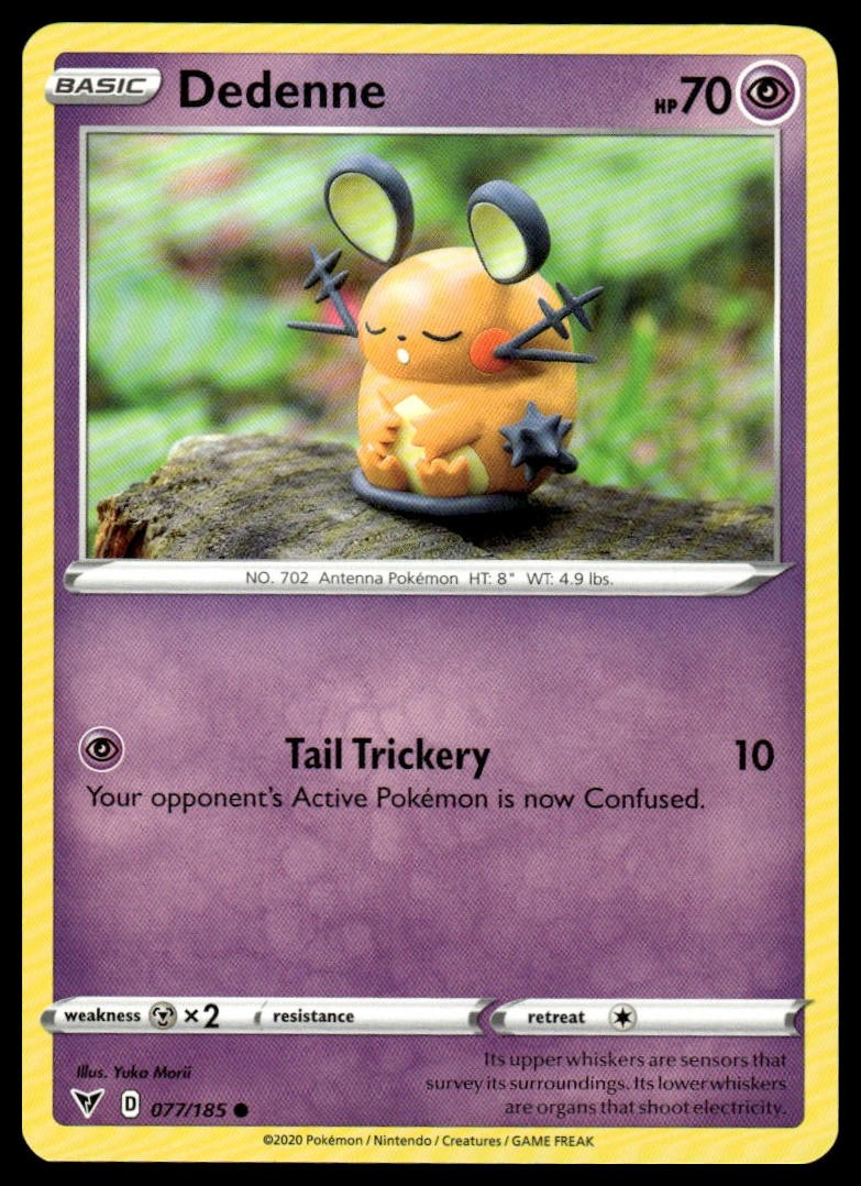 #077/185 Dedenne SWSH04: Vivid Voltage