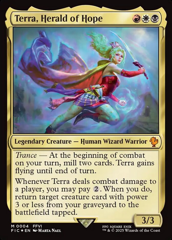 Terra, Herald of Hope 4 M Foil FIC MTG NM
