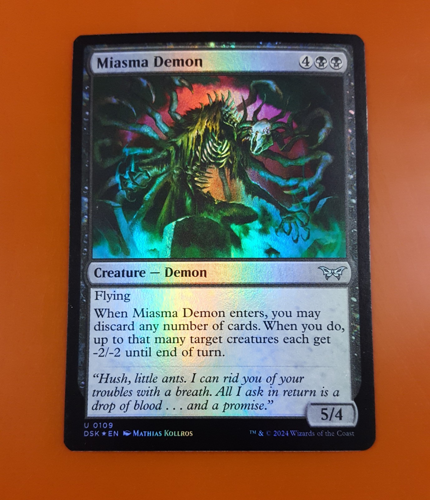 1x Miasma Demon | FOIL | Duskmourn: House of Horror | MTG Magic Cards