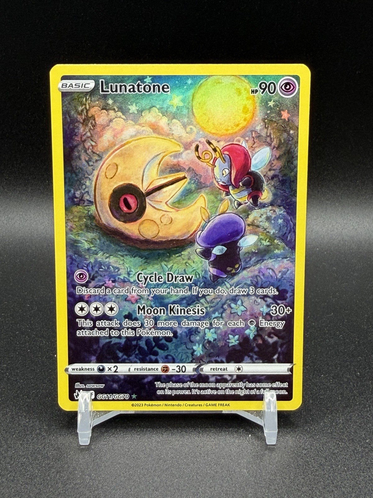 Lunatone GG11/GG70 Crown Zenith Galarian Gallery NM Pokemon TCG
