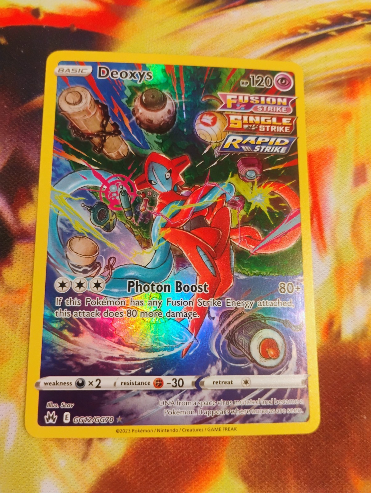 Deoxys GG12/GG70 SWSH: Crown Zenith: Galarian Gallery Holo