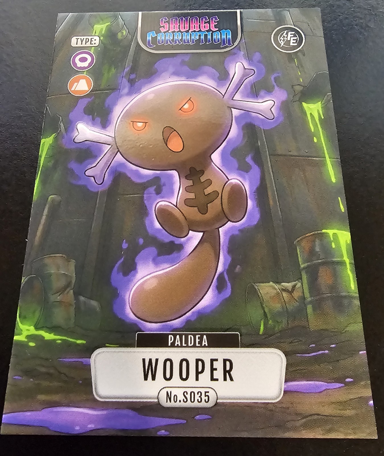 PALDEA WOOPER – POKEMON SAVAGE CORRUPTION FLASH EDITION 2026 CCG