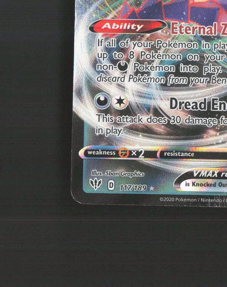Eternatus VMAX 117/189 Darkness Ablaze Ultra Rare Holo Pokemon Card MP
