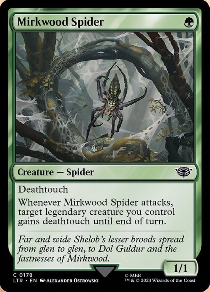 MTG Mirkwood Spider (178/511) The Lord of the Rings Tales of Middle-earth LP