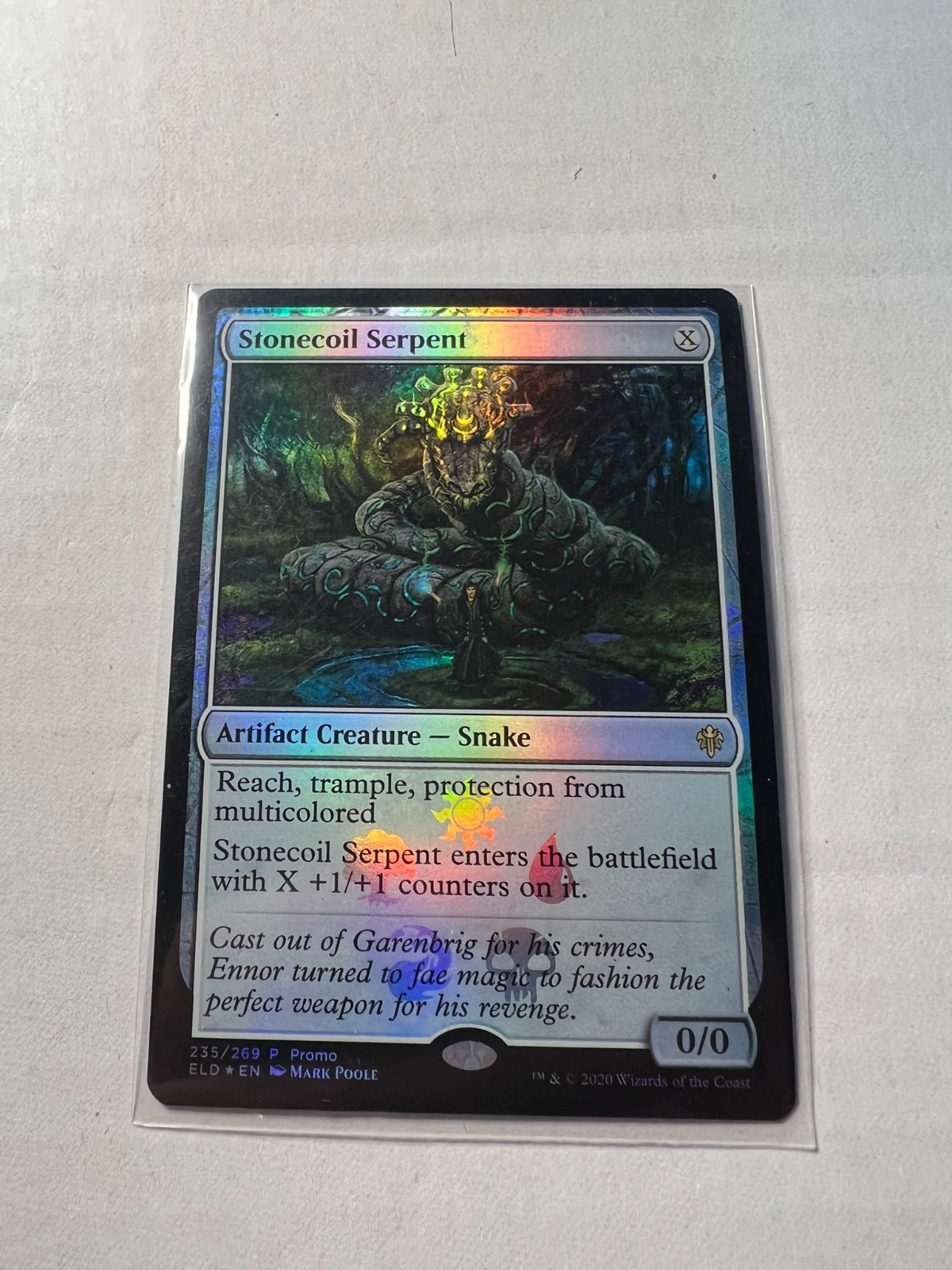 Stonecoil Serpent Foil (Throne of Eldraine Promos) MTG near_mint Magic Card