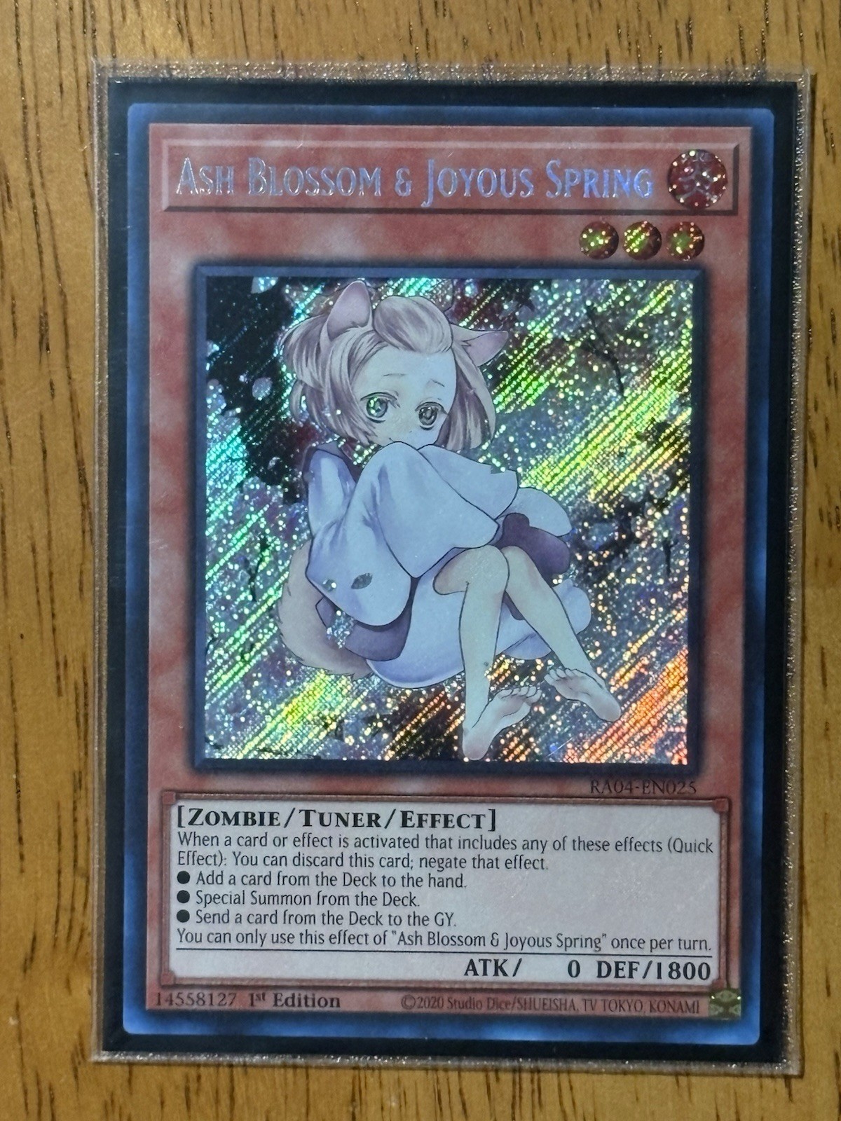 Ash Blossom & Joyous Spring (Secret Rare – SCR) RA04-EN025 1st Edition NM