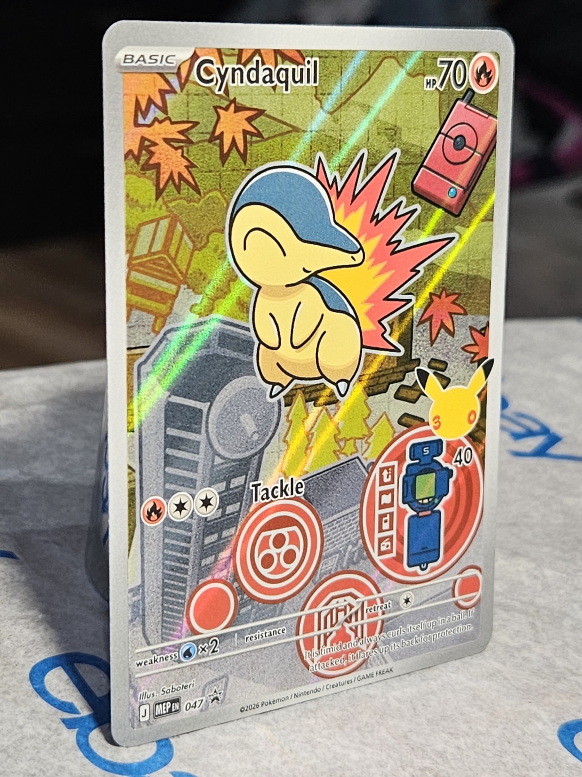 Promo Cyndaquil #047 Pokemon Card First Partner Series 2 NM-MT 2026