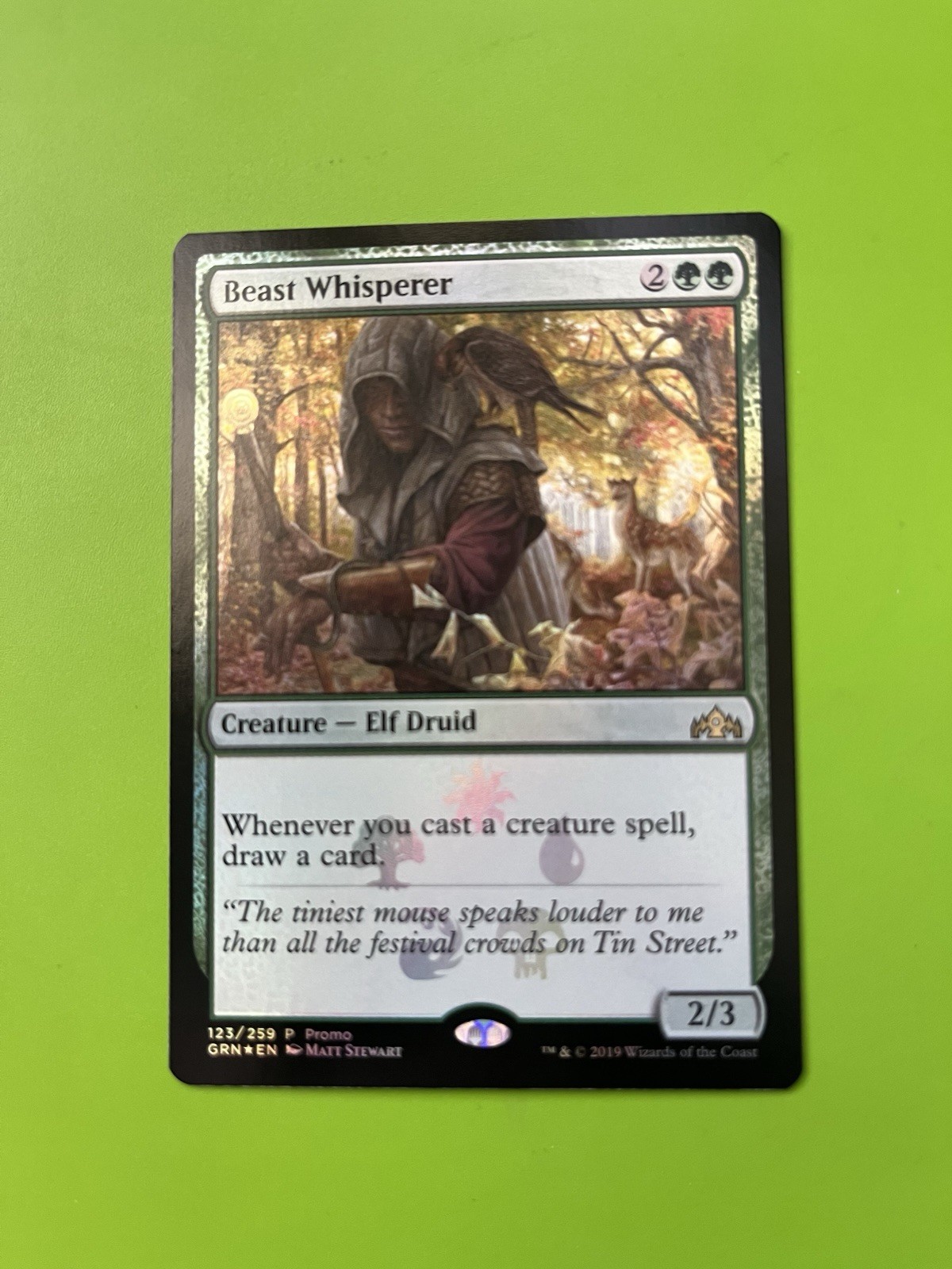 Beast Whisperer Foil Promo Card