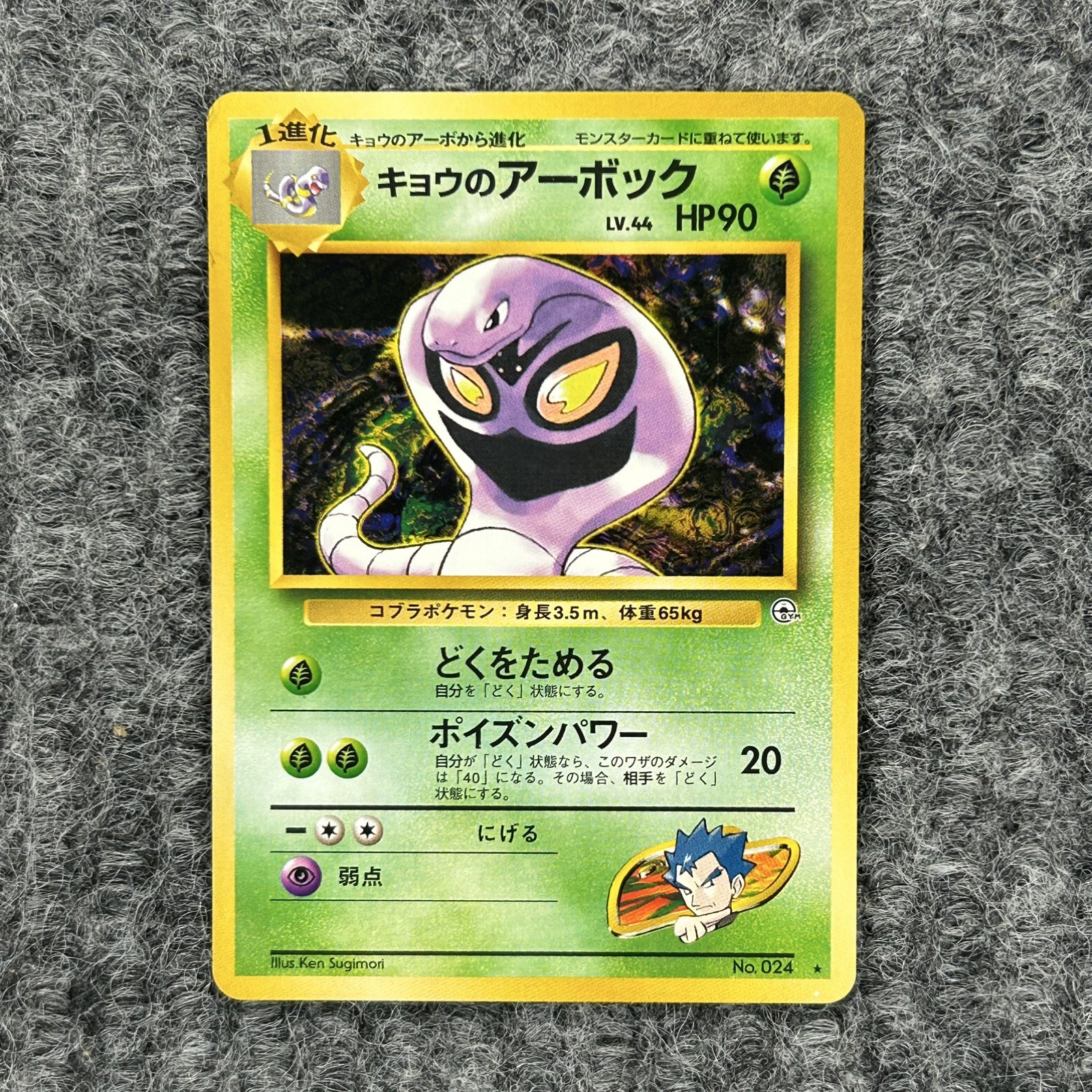 VTG Pokemon Japanese Leader’s Stadium Kona’s Arbok # 24/102 Regular NM