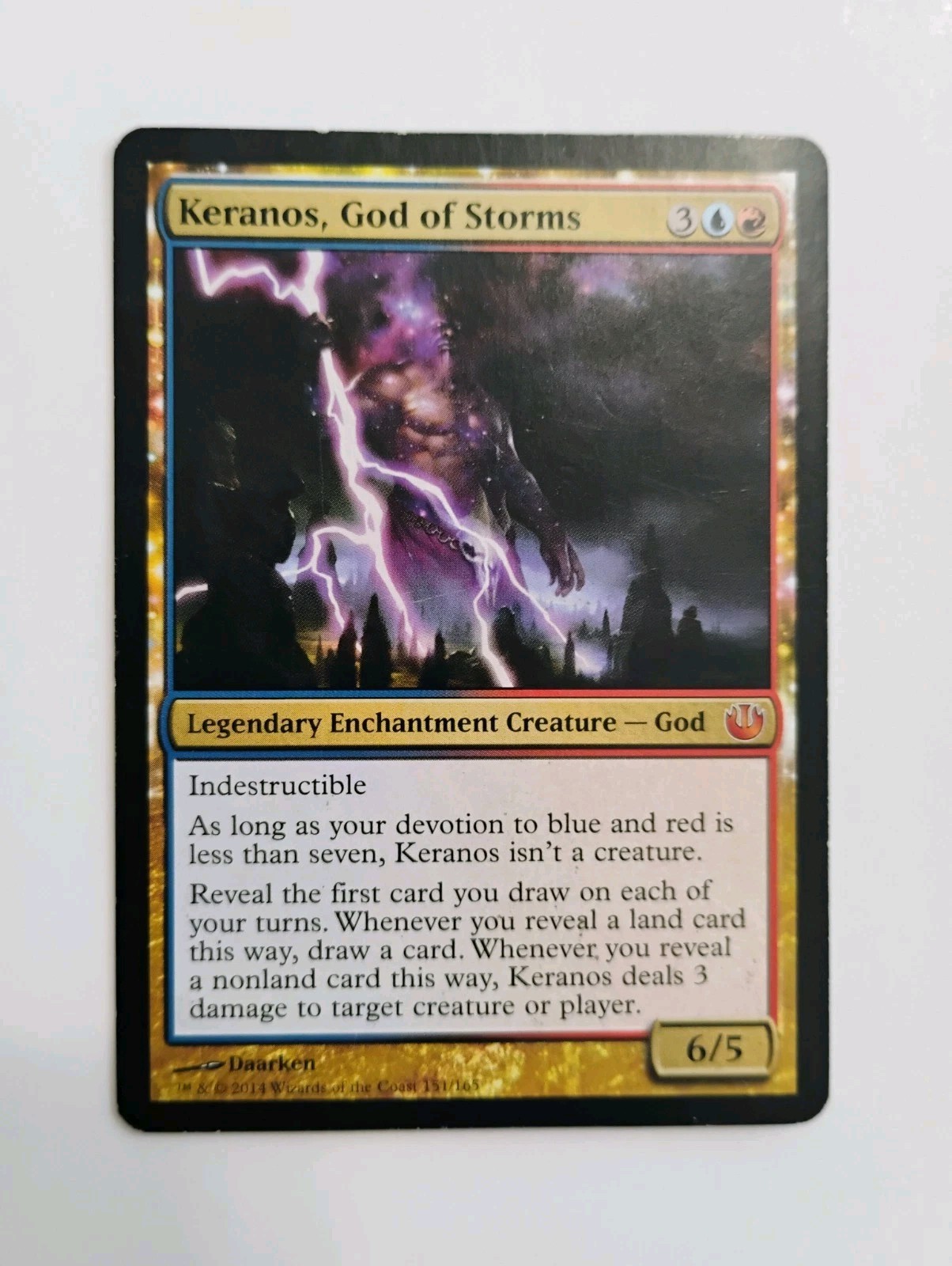 Keranos, God of Storms MP MTG Journey Into Nix (JOU) (151) Authentic