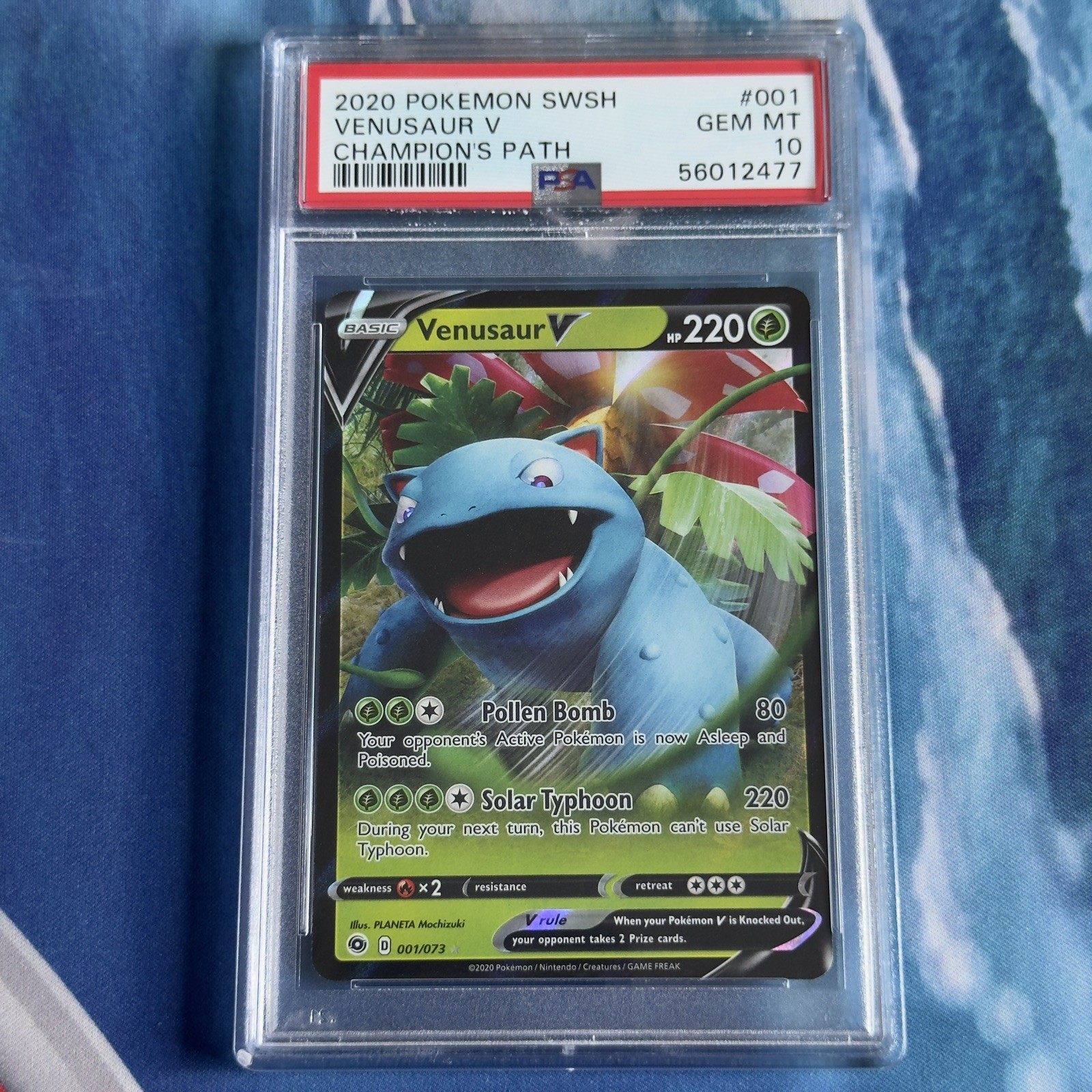 Pokemon Card | PSA 10 Venusaur V 001/073 Champion’s Path Ultra Rare