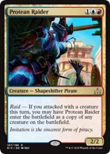 x1 Protean Raider R MTG Rivals of Ixalan M/NM, English