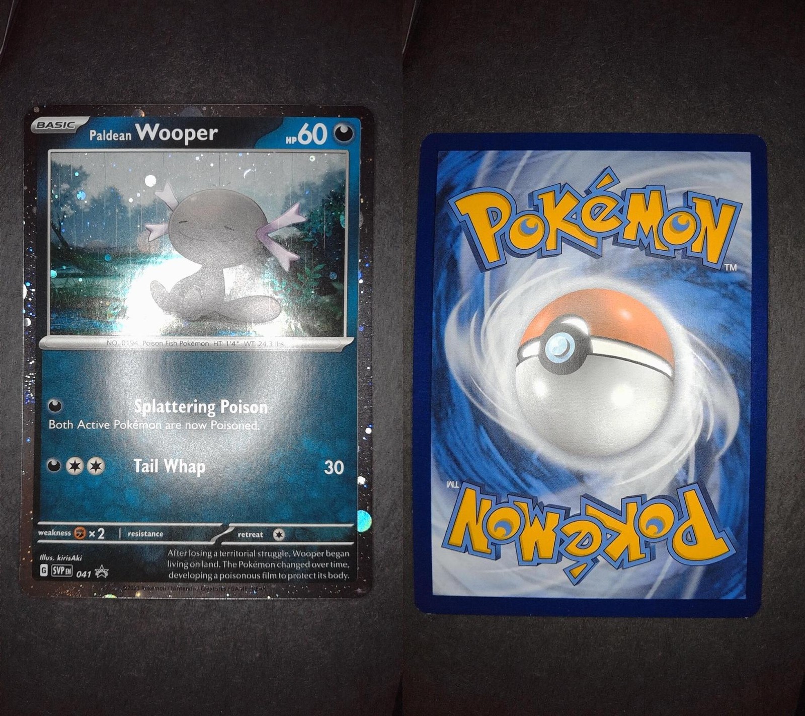 Paldean Wooper 041 Holo Promo Scarlet & Violet Promo Pokemon Lightly Played
