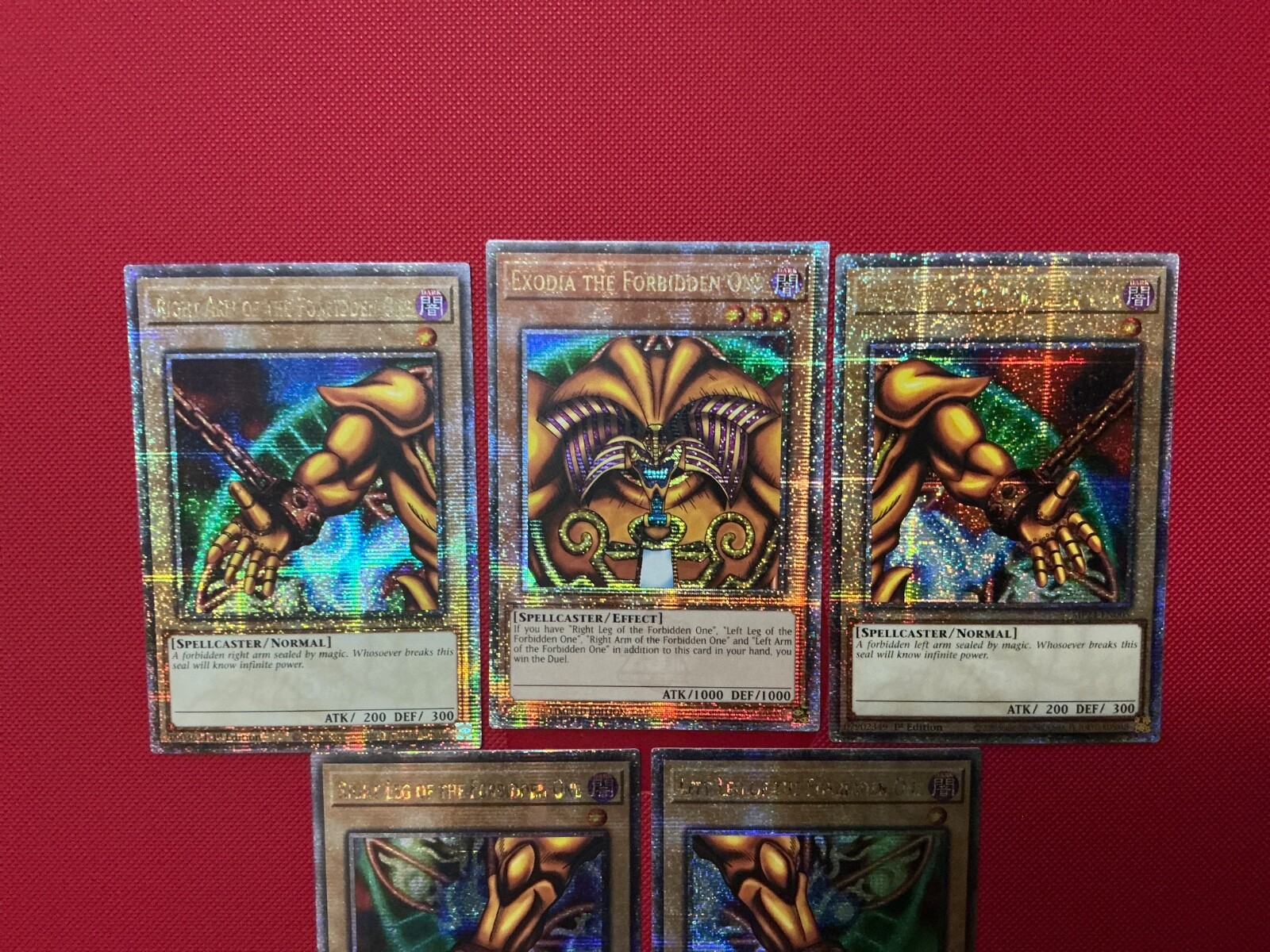 Exodia the Forbidden One Set – Quarter Century Secret Rare – TN23-EN002 NM