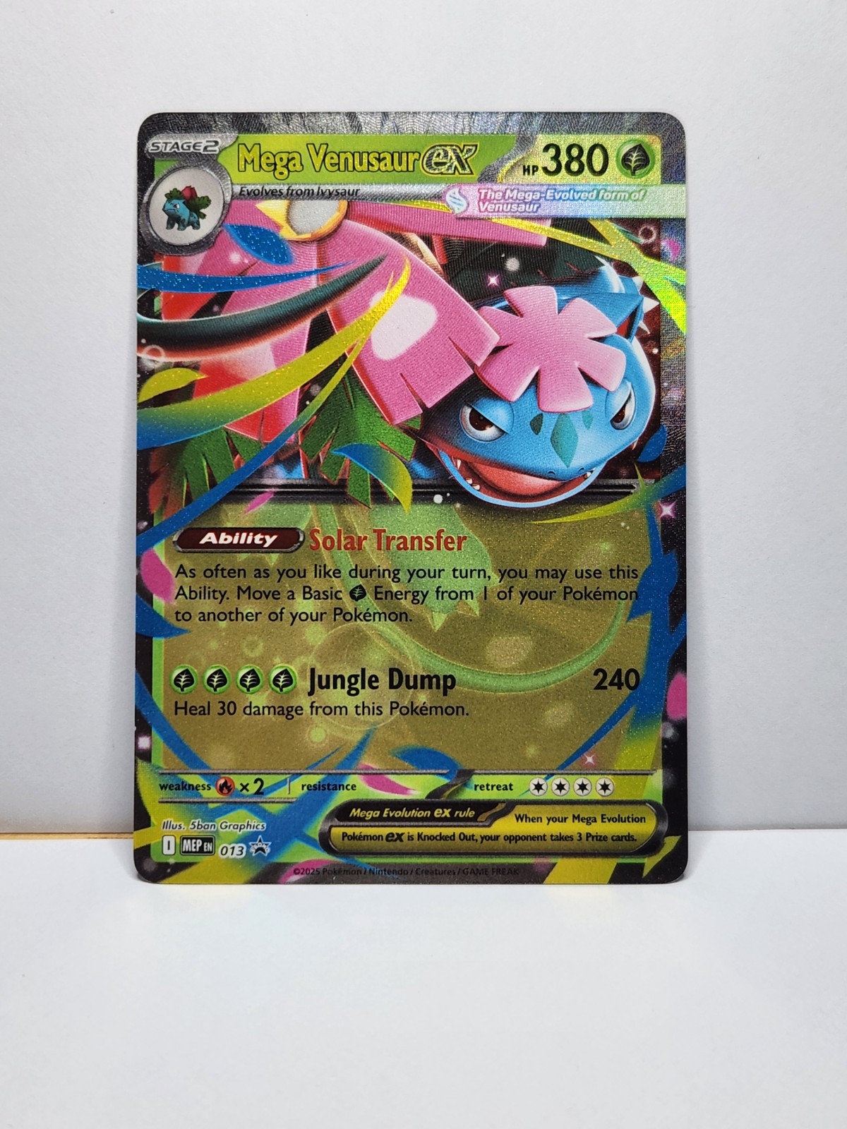 Mega Venusaur ex #013 Promo, Collection Box Exclusive Mega Evolution Promo, (NM)