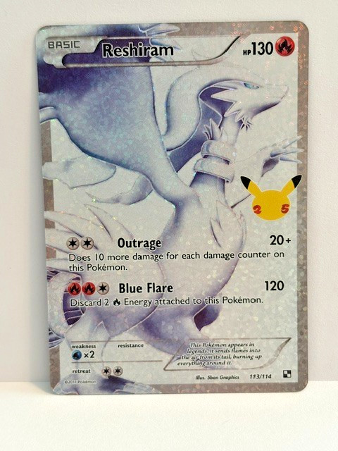 Reshiram 113/114 Celebrations: Classic Collection Holo
