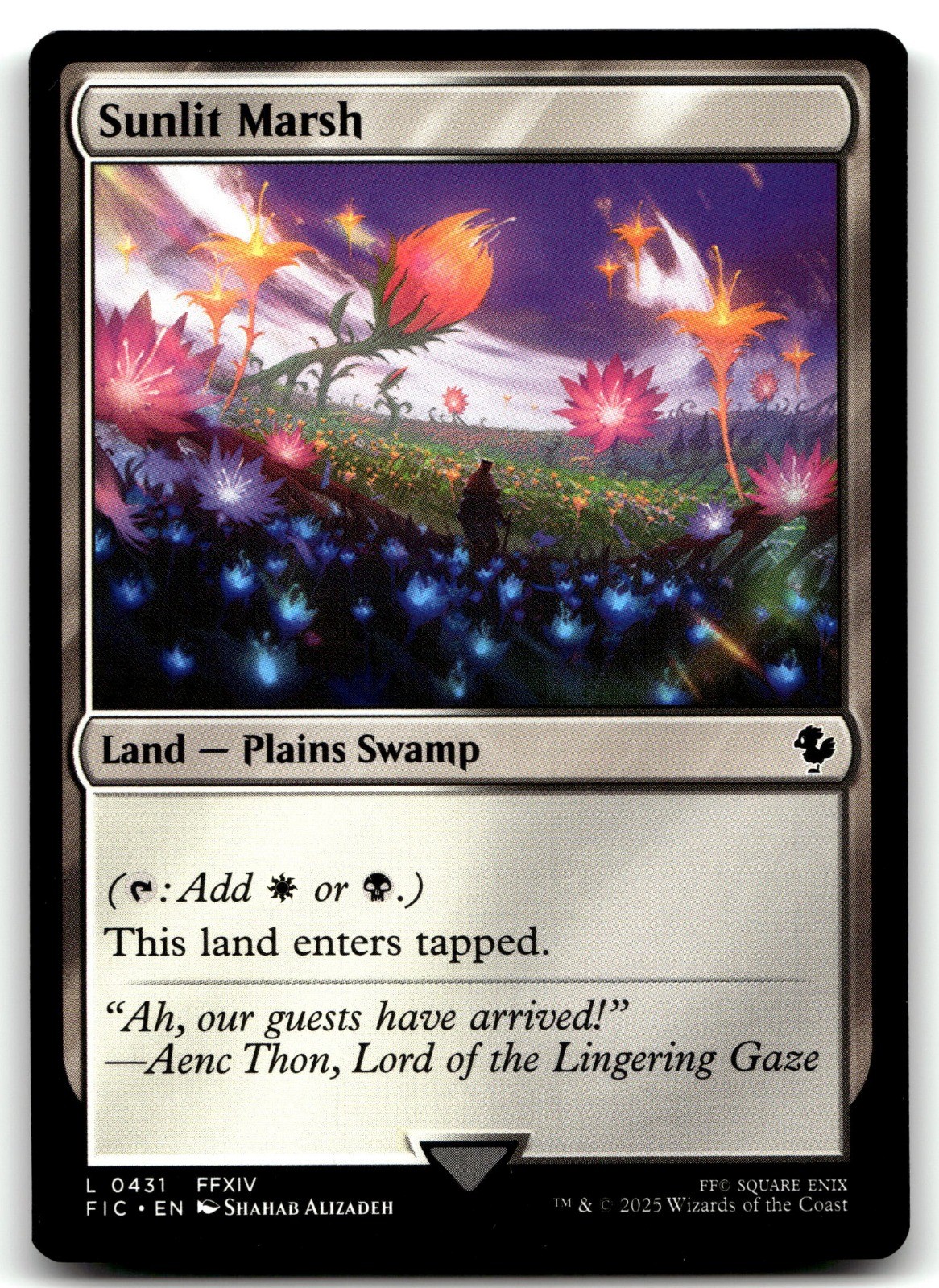 Sunlit Marsh MTG FIC 431 Black, White Shahab Alizadeh