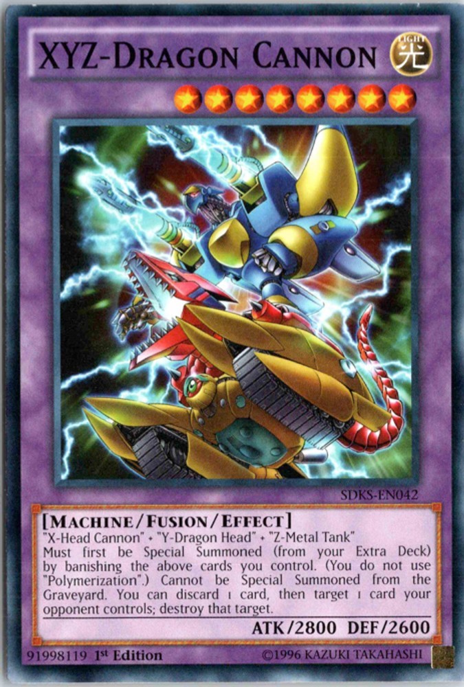 XYZ-Dragon Cannon 1st Edition SDKS-EN042 Structure Deck: Seto Kaiba YuGiOh NM