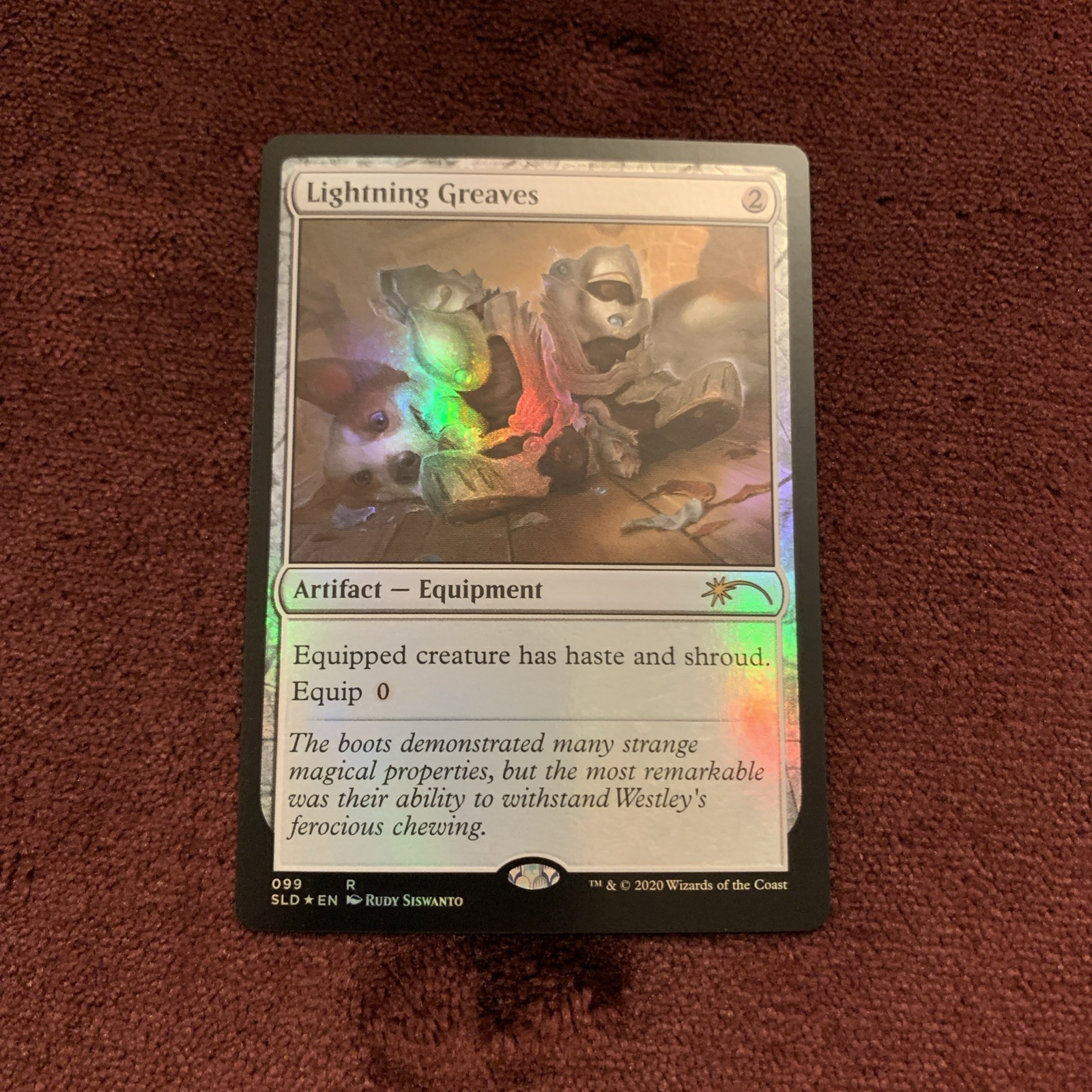 Lightning Greaves (099) Secret Lair Drop Series Foil Card NM+ Unplayed Magic MTG