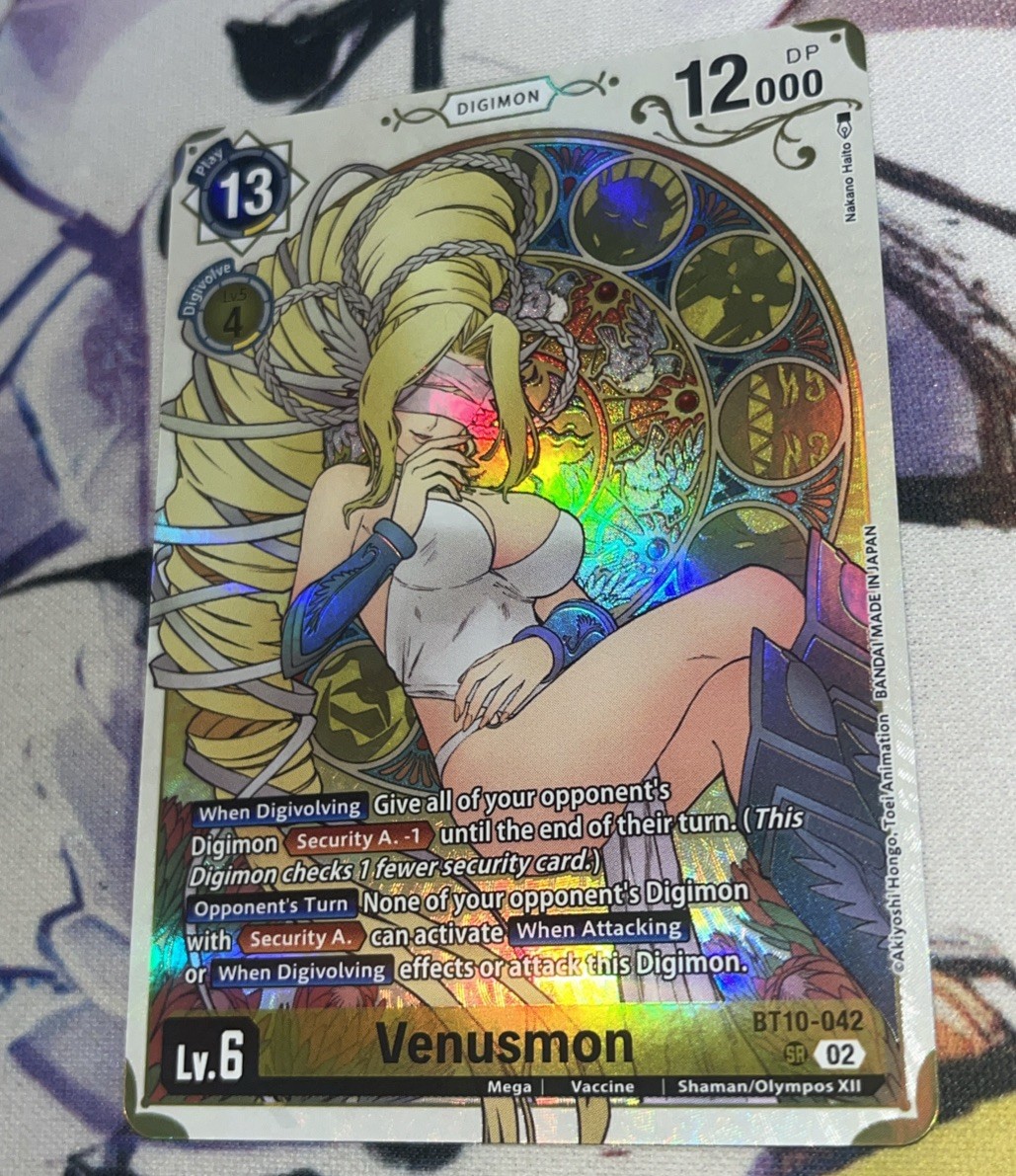 Venusmon (Premium Heroines Set) – Xros Encounter (BT10-042 SR)