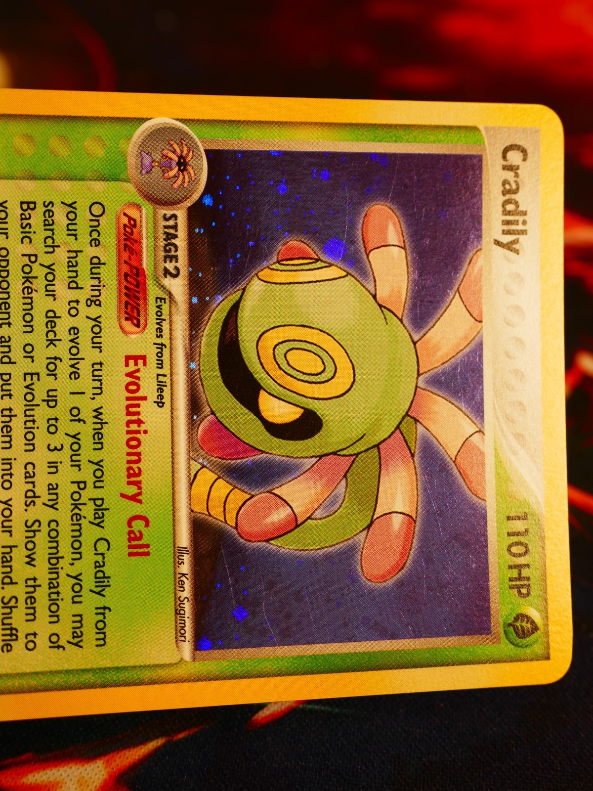 LP/MP Pokemon CRADILY Card EX POWER KEEPERS Set #7/108 Holo Foil Rare#1