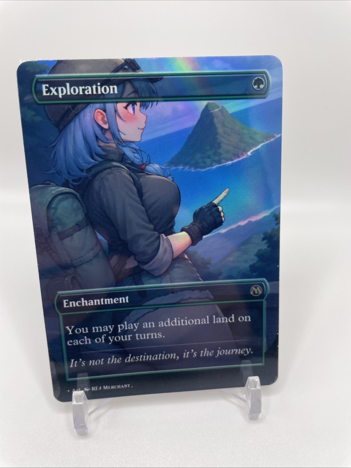 MTG – Exploration Playtest FOIL – Fanart Borderless Style Card for EDH COMMANDER