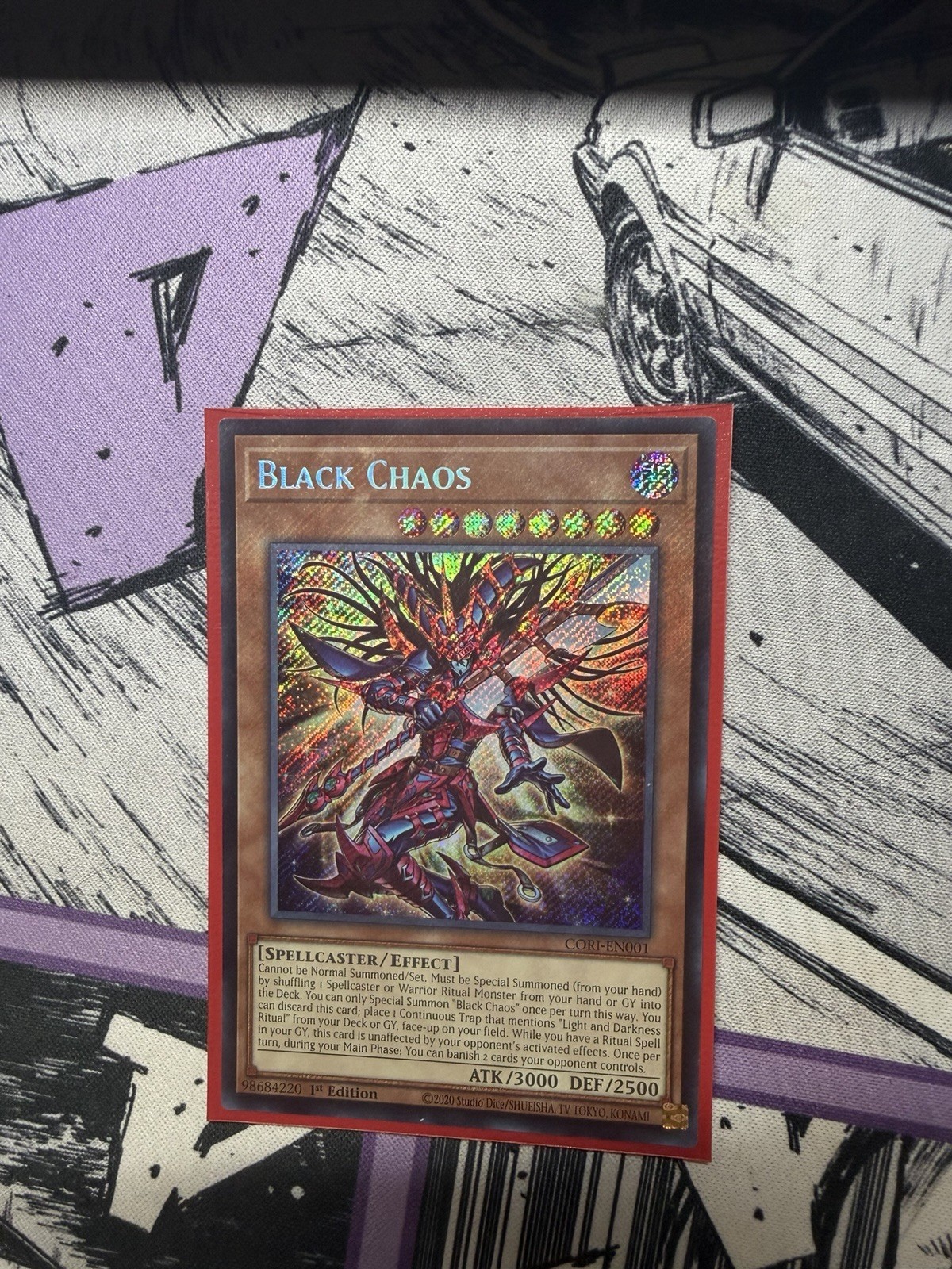 Yu-Gi-Oh! Black Chaos CORI-EN001 Chaos Origins 1st Edition Secret Rare