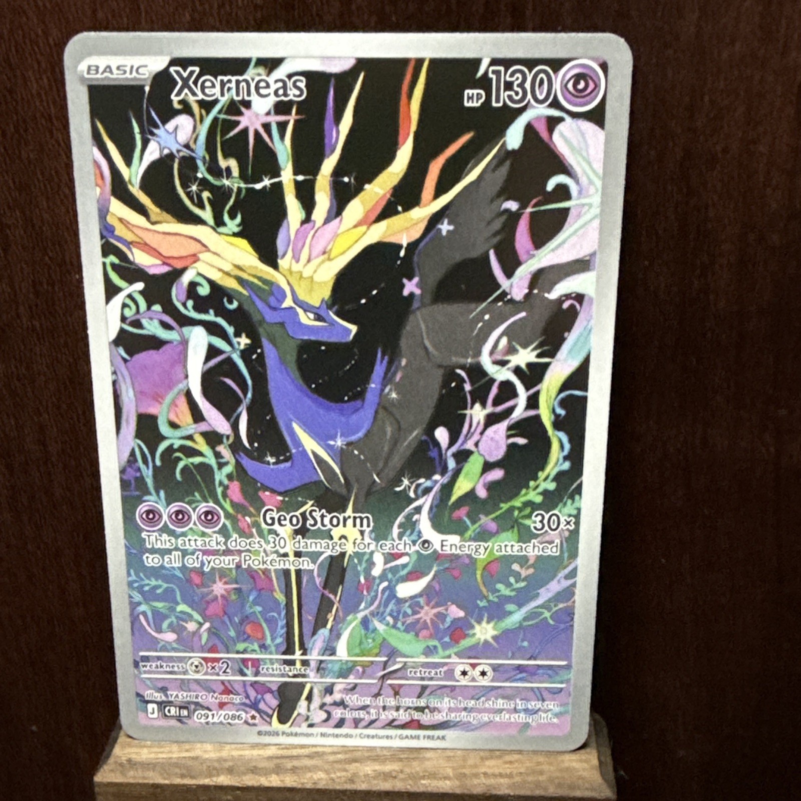 Pokemon TCG Xerneas 091/86 Chaos Rising English 130 HP