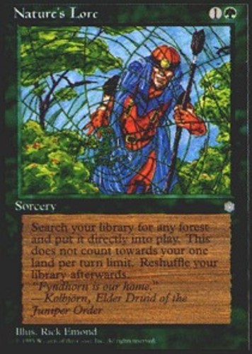 1x Nature’s Lore Heavy Play MTG Magic – Kid Icarus –