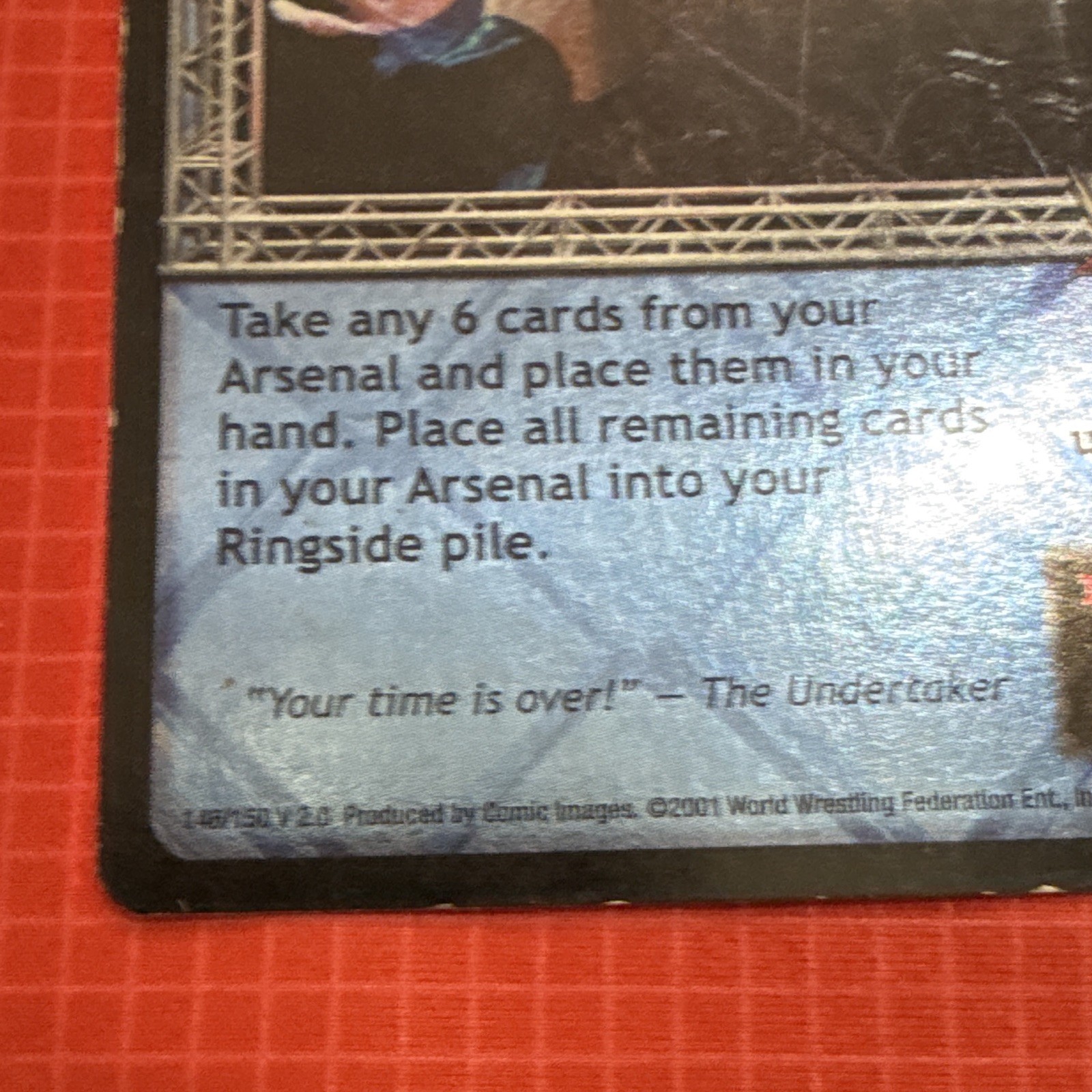 WWE Raw Deal CCG Rest In Peace The Undertaker Action Unique Foil ENG 2001