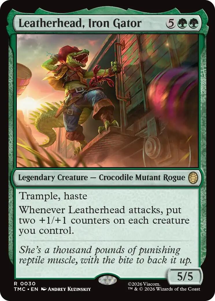 Leatherhead, Iron Gator – 30 – NM – Commander: Teenage Mutant Ninja Turtles