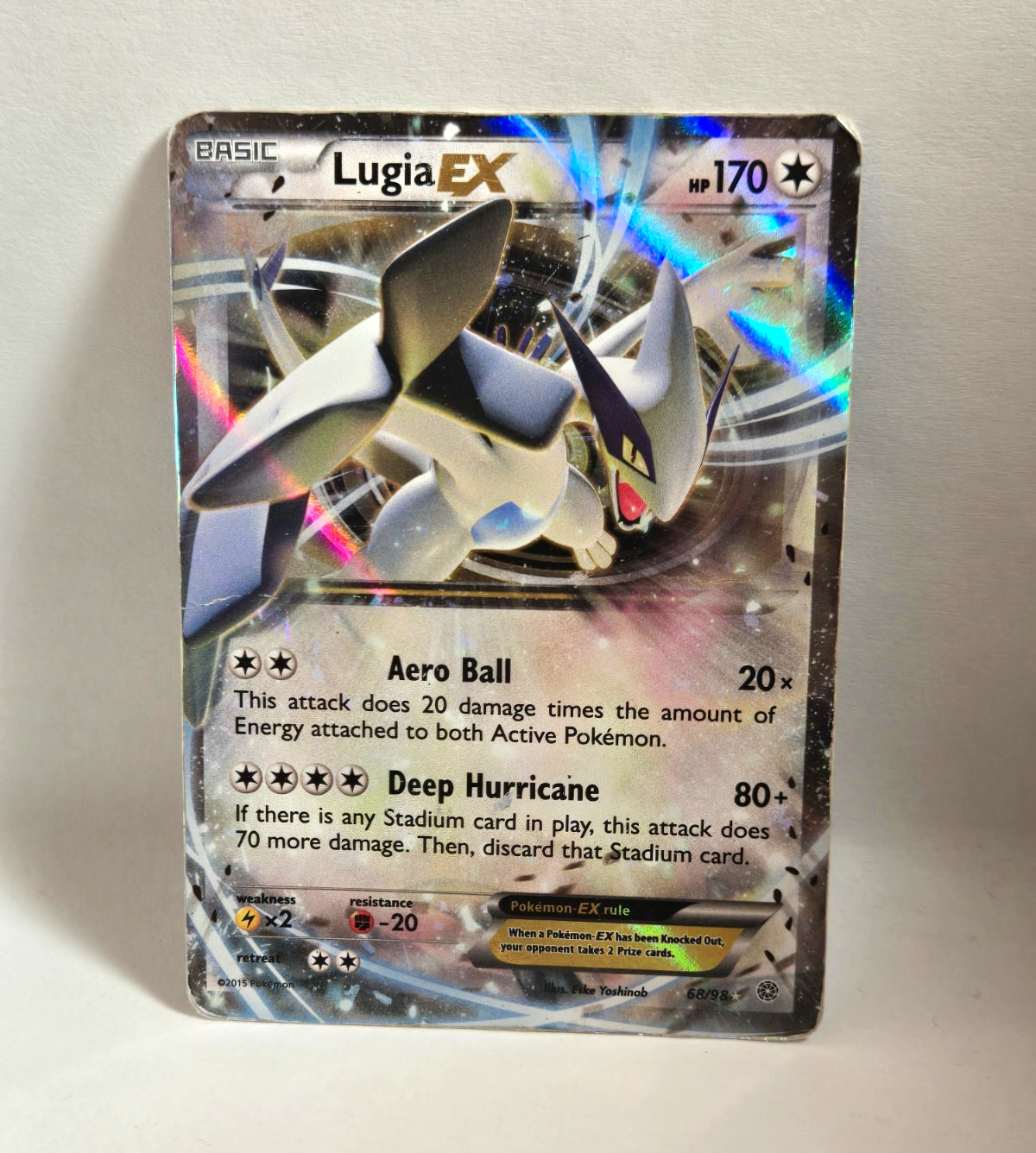 2015 Lugia EX 68/98 XY Ancient Origins Ultra Rare Holo 170HP