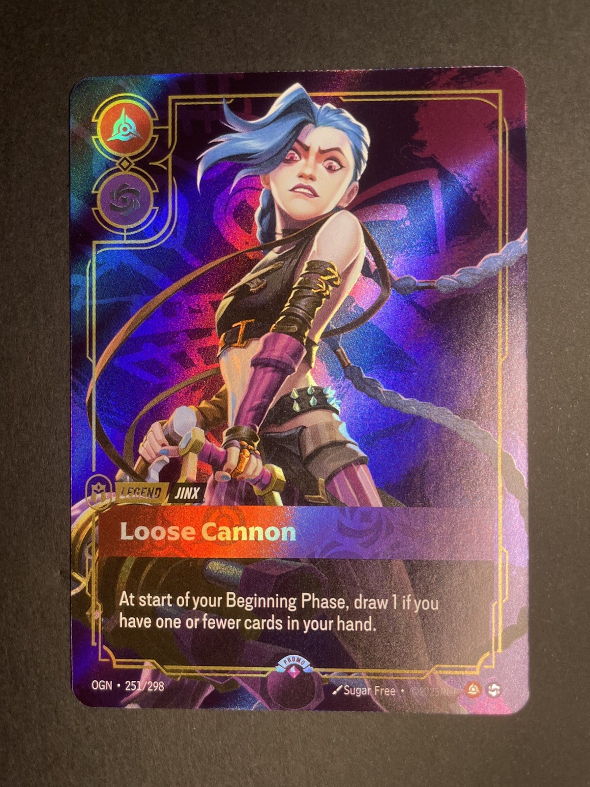 Jinx Loose Cannon Rare Alt Art Foil Riftbound League Of Legends TCG NM 251/298