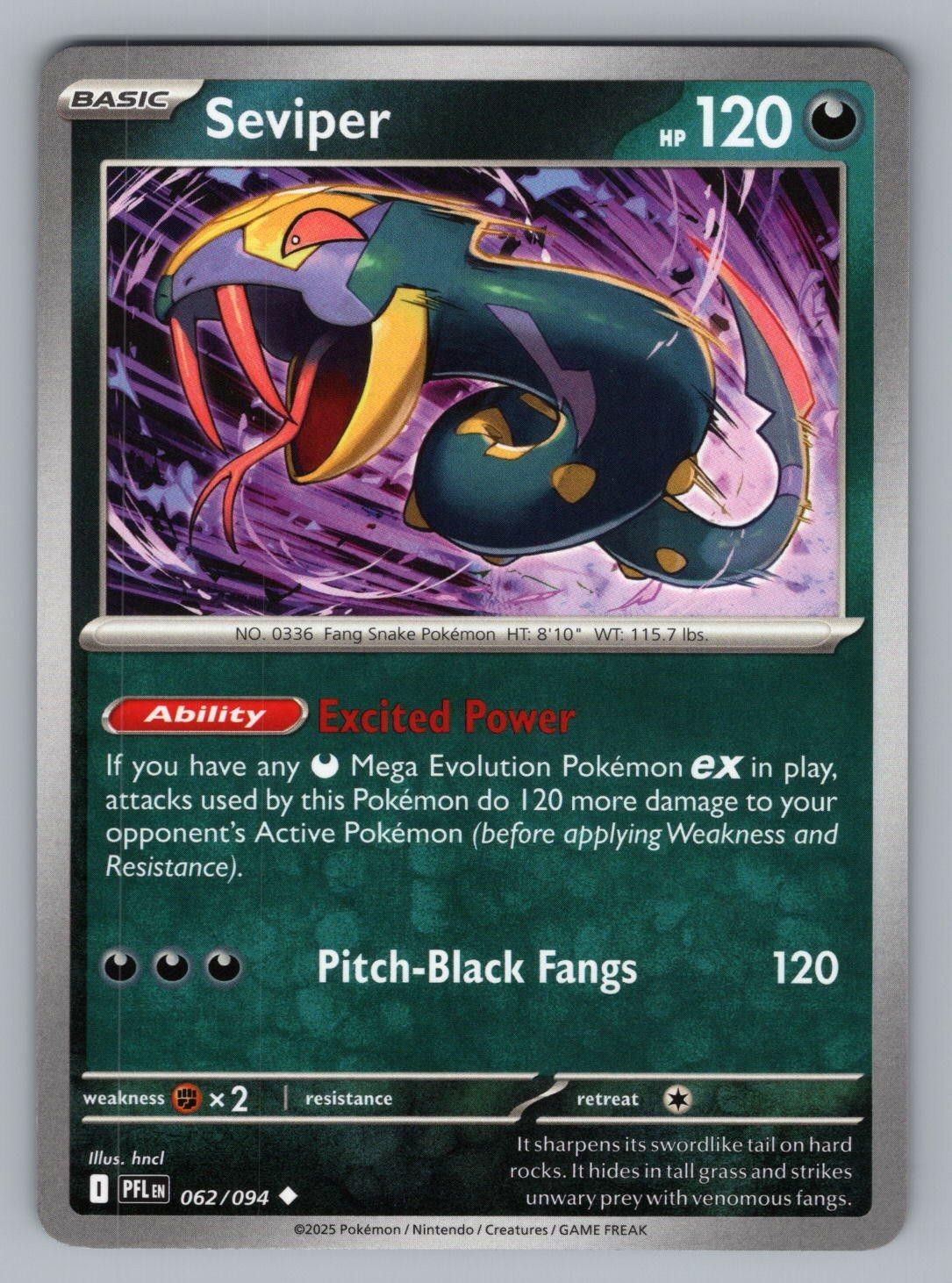 SEVIPER 062 UC POKEMON NM PFL HNCL!