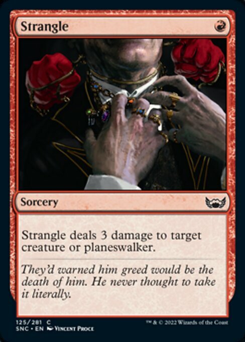 STRANGLE x4 mtg NM-M Streets of New Capenna 4 Common