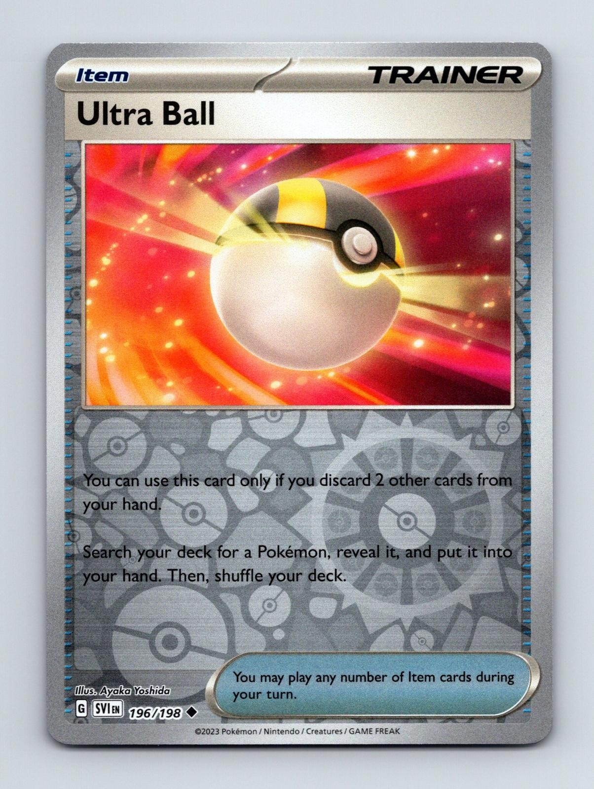 Ultra Ball 196/198 Uncommon Scarlet & Violet Pokemon Near Mint